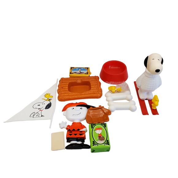 Vintage Peanuts Snoopy Charlie Brown Woodstock Vintage Avon Bathroom Accessories - Picture 15 of 16